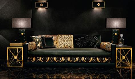 versace leather sofa